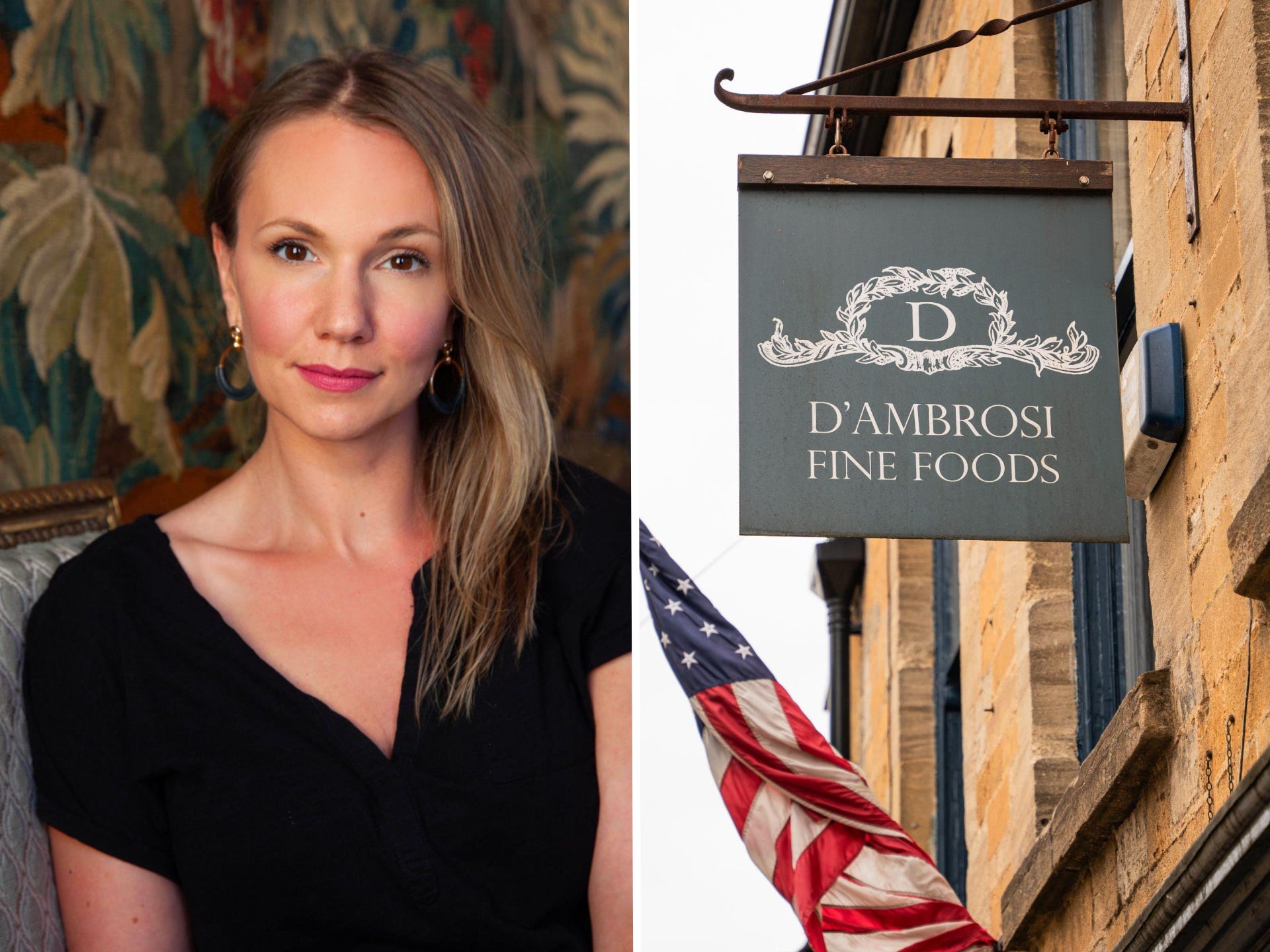 Split image of Jesse D'Ambrosi and D'Ambrosi Fine Foods