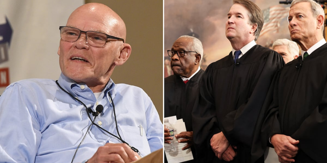 James Carville Makes Dramatic 2028 SCOTUS Prediction