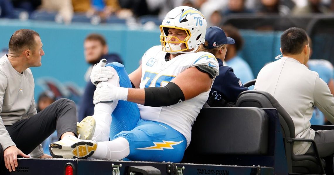 Joe Alt to miss remainder of season in another huge blow to Chargers’ offensive line