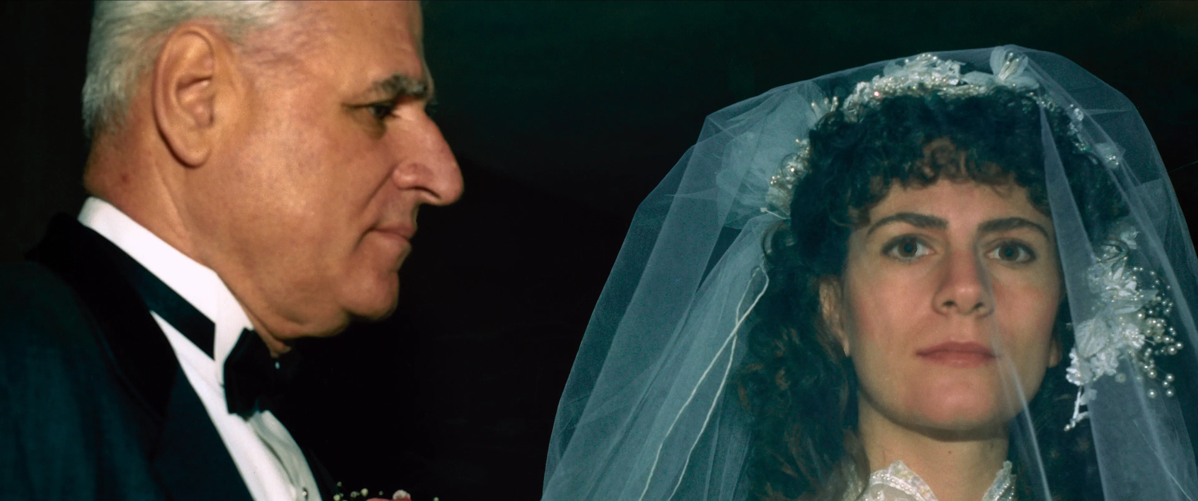 Nathan Carman's grandfather John Chakalos and his mother Linda Carman on her wedding day in <i>The Carman Family Deaths.</i></p>
<p>
</figure>
<p>Experts on autism interviewed in the documentary argue that these details were misinterpreted by police. Elizabeth Kelley, an <a href=