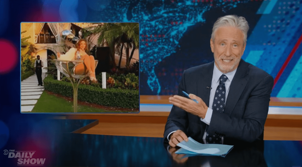 Jon Stewart Torches Trump’s Gatsby-Themed Party Amid Looming Hunger Crisis: “Doesn’t Give A F— About Even Looking Like He Gives A F—“