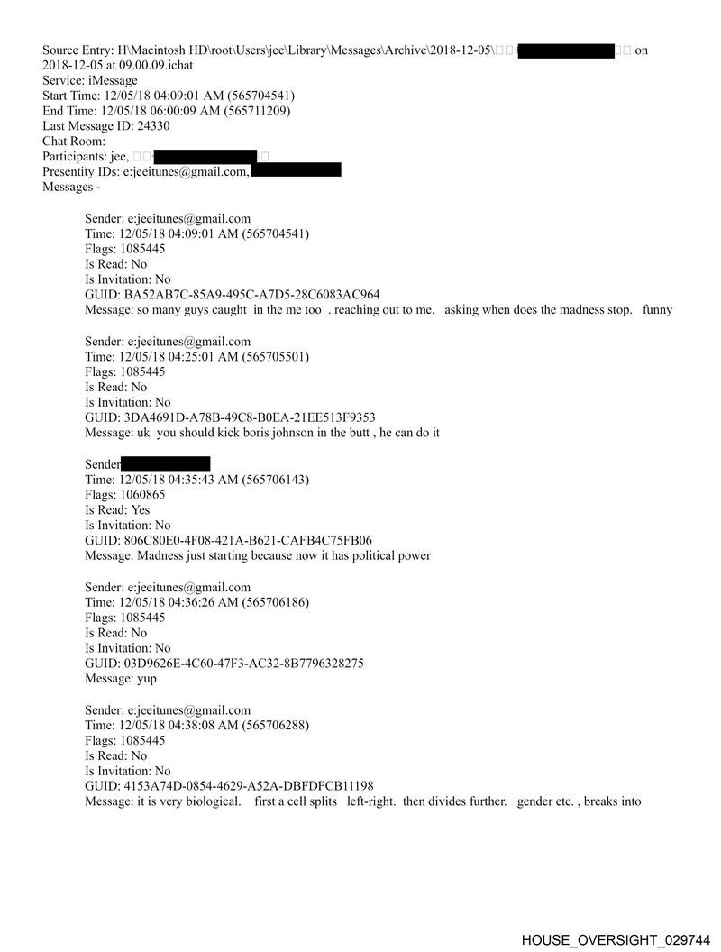 In newly-released messages from 2018, Epstein reveals he was being contacted by men caught up in the #MeToo movement.