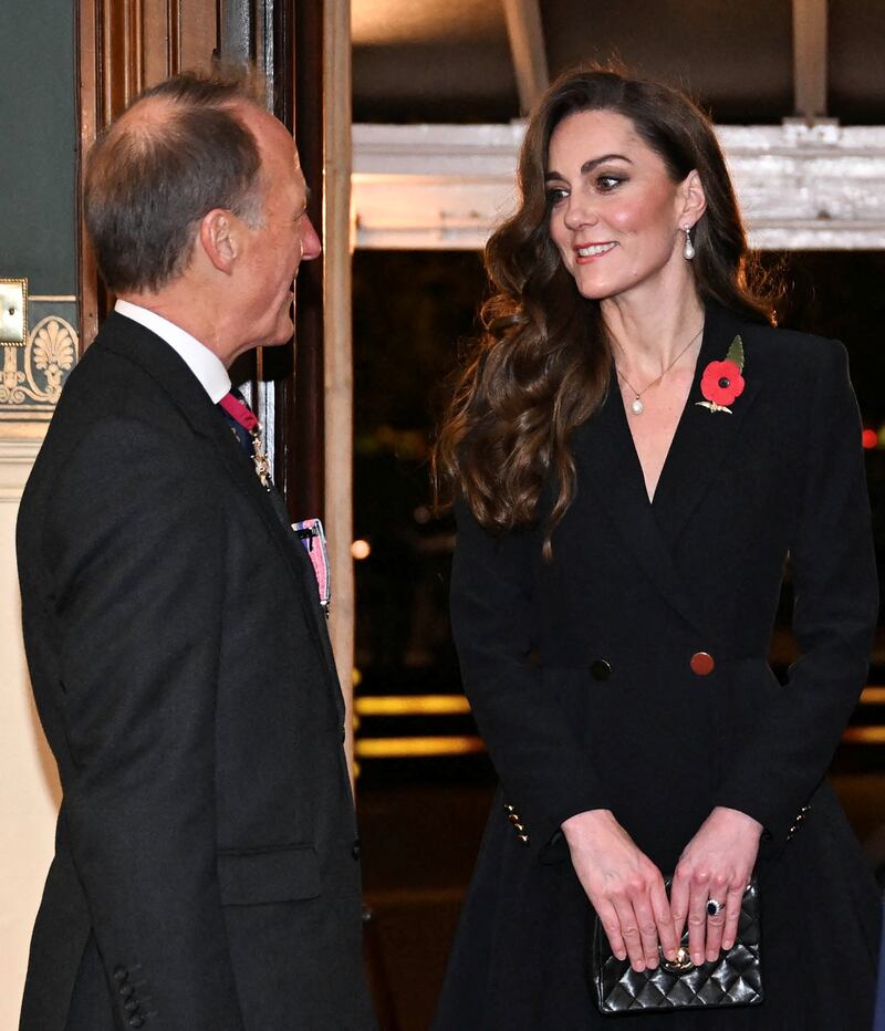 Kate Middleton attends the Royal British Legion Festival of Remembrance on November 9, 2024.