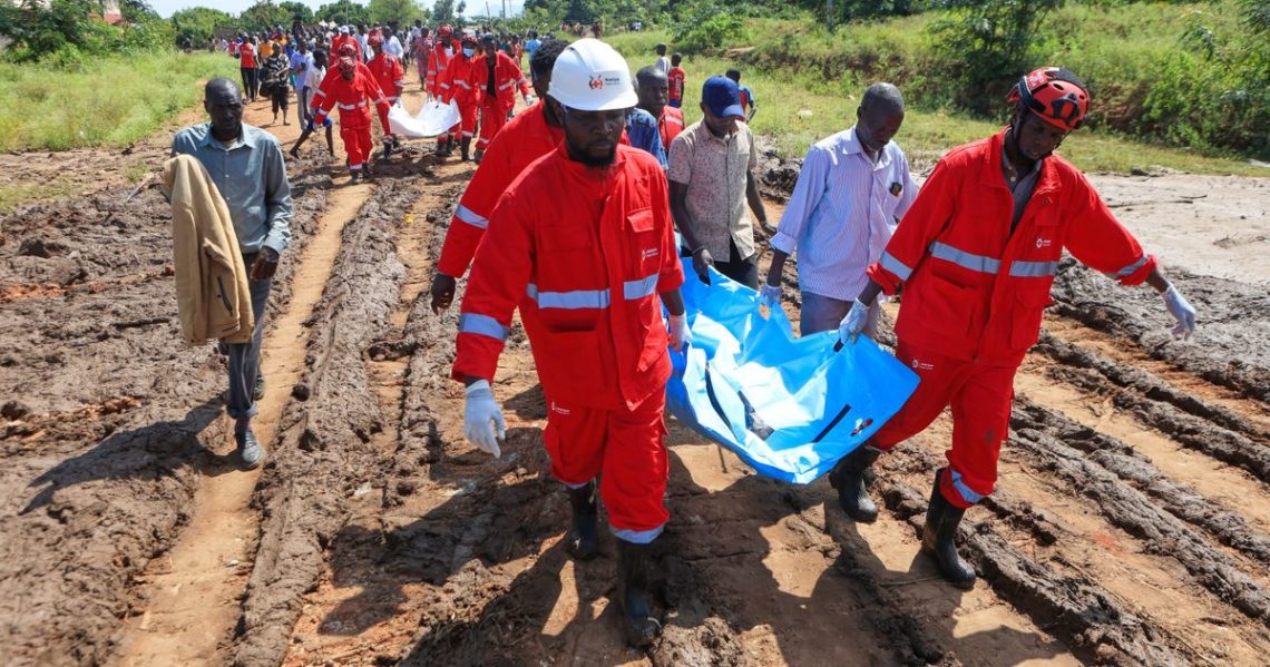 Kenyan landslide death toll rises to 26 as flash floods hamper search for survivors