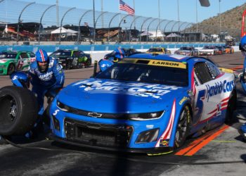 Kyle Larson wins second NASCAR championship, denying Denny Hamlin in overtime