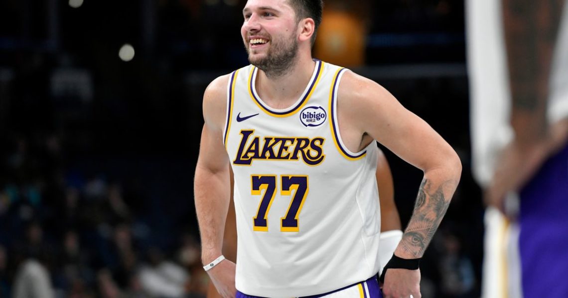 Lakers’ Doncic has third 40-point game to start season, matching Wilt Chamberlain’s mark