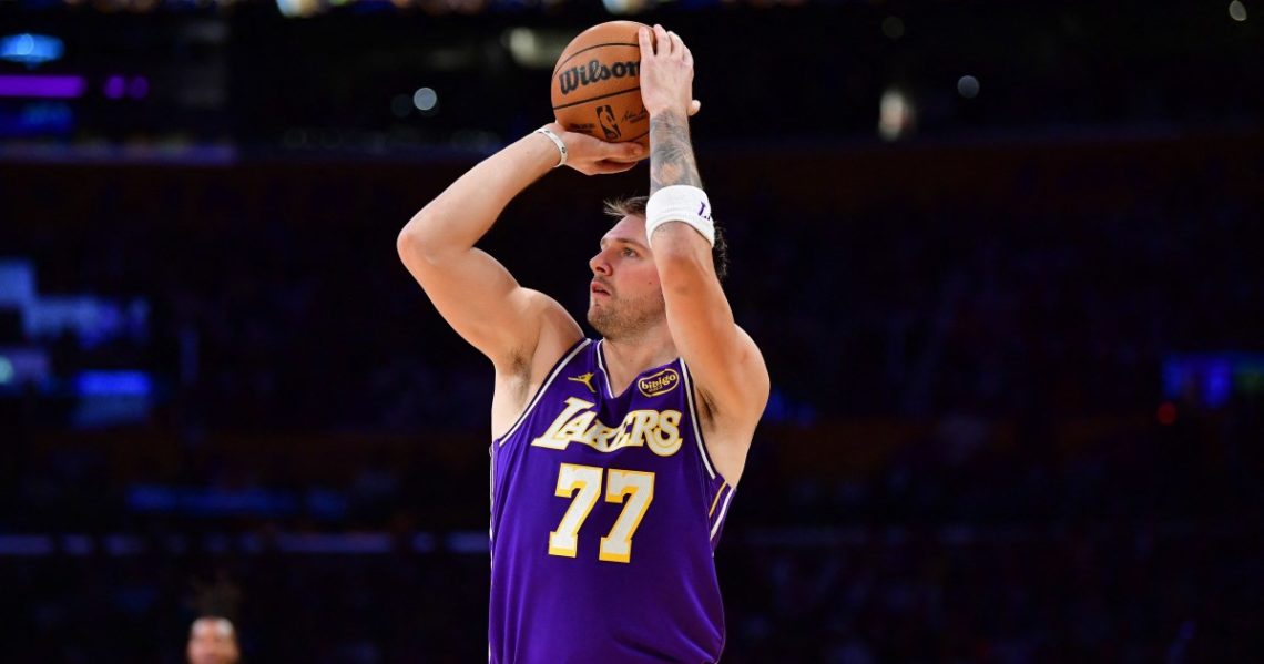 Lakers, Doncic win fifth straight, defeat Spurs without Reaves, James