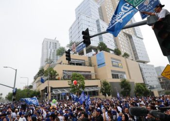 Los Angeles Dodgers’ victory parade draws thousands of  fans