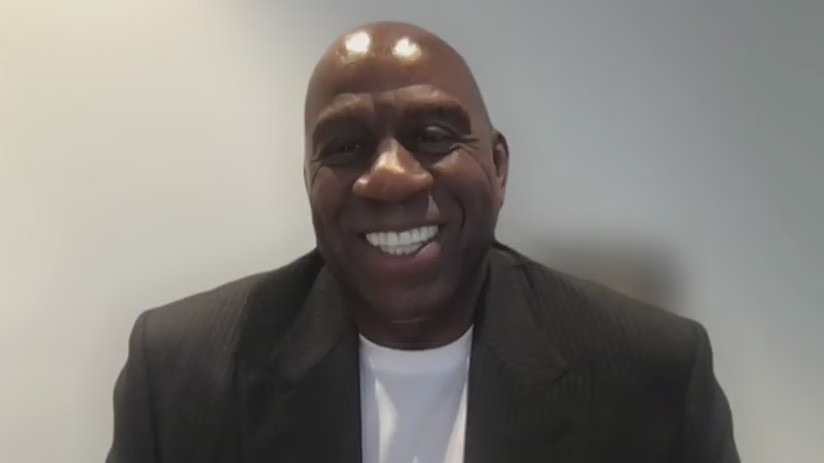 Magic Johnson talks power of music, possible Dodgers three-peat