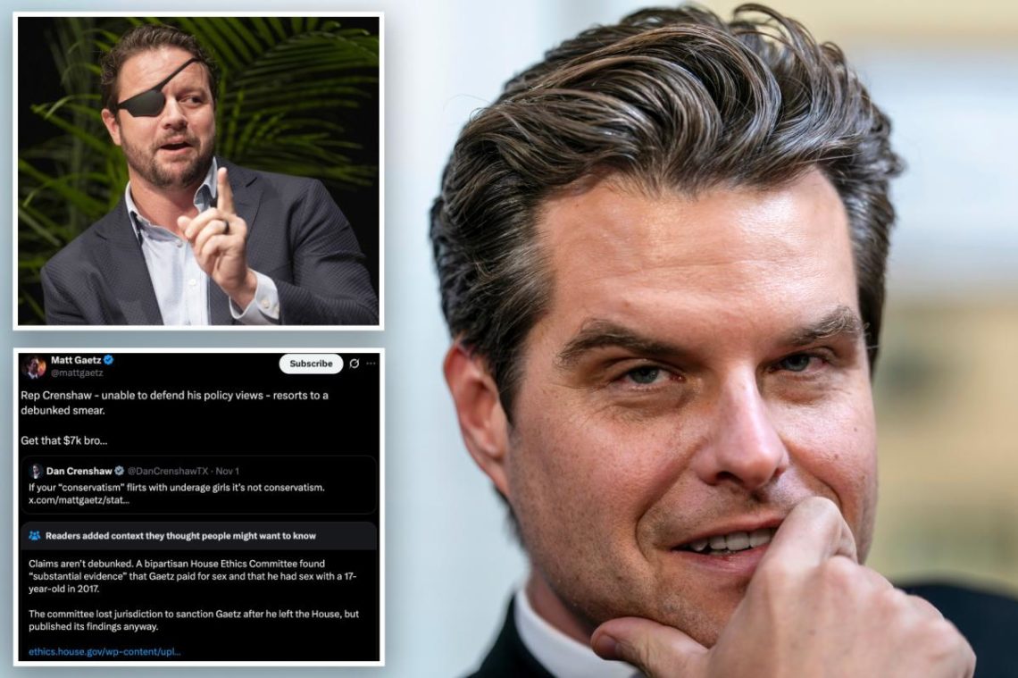 Matt Gaetz reminded of damning House ethics report by X users following anti-Netanyahu tweet: ‘Had sex with a 17-year-old’