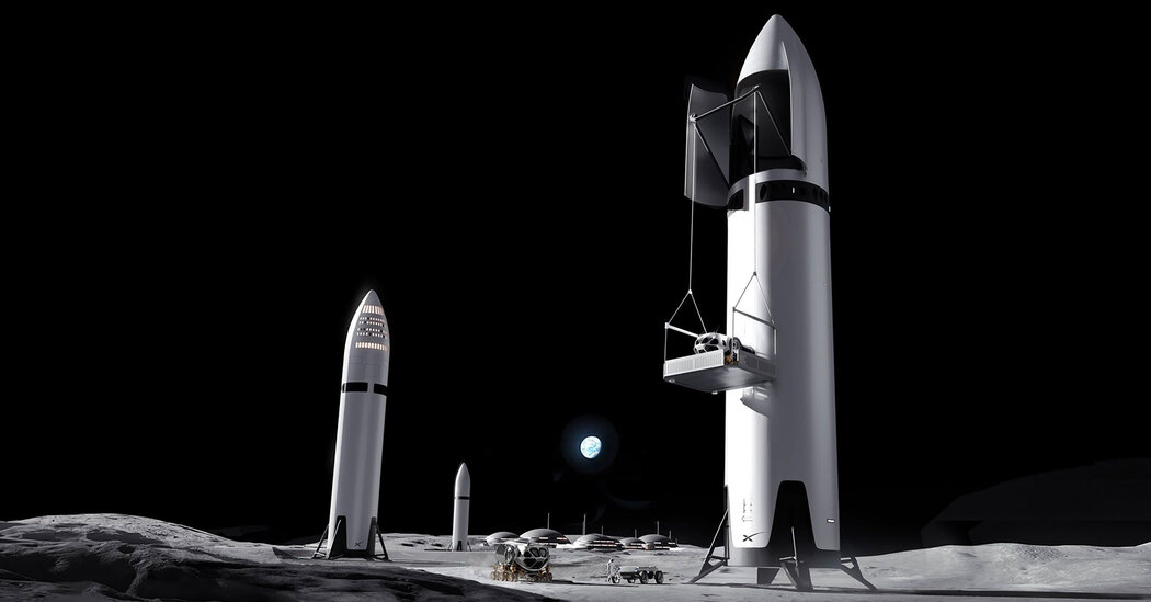 NASA Gets Moon Lander Plan B’s From SpaceX and Blue Origin