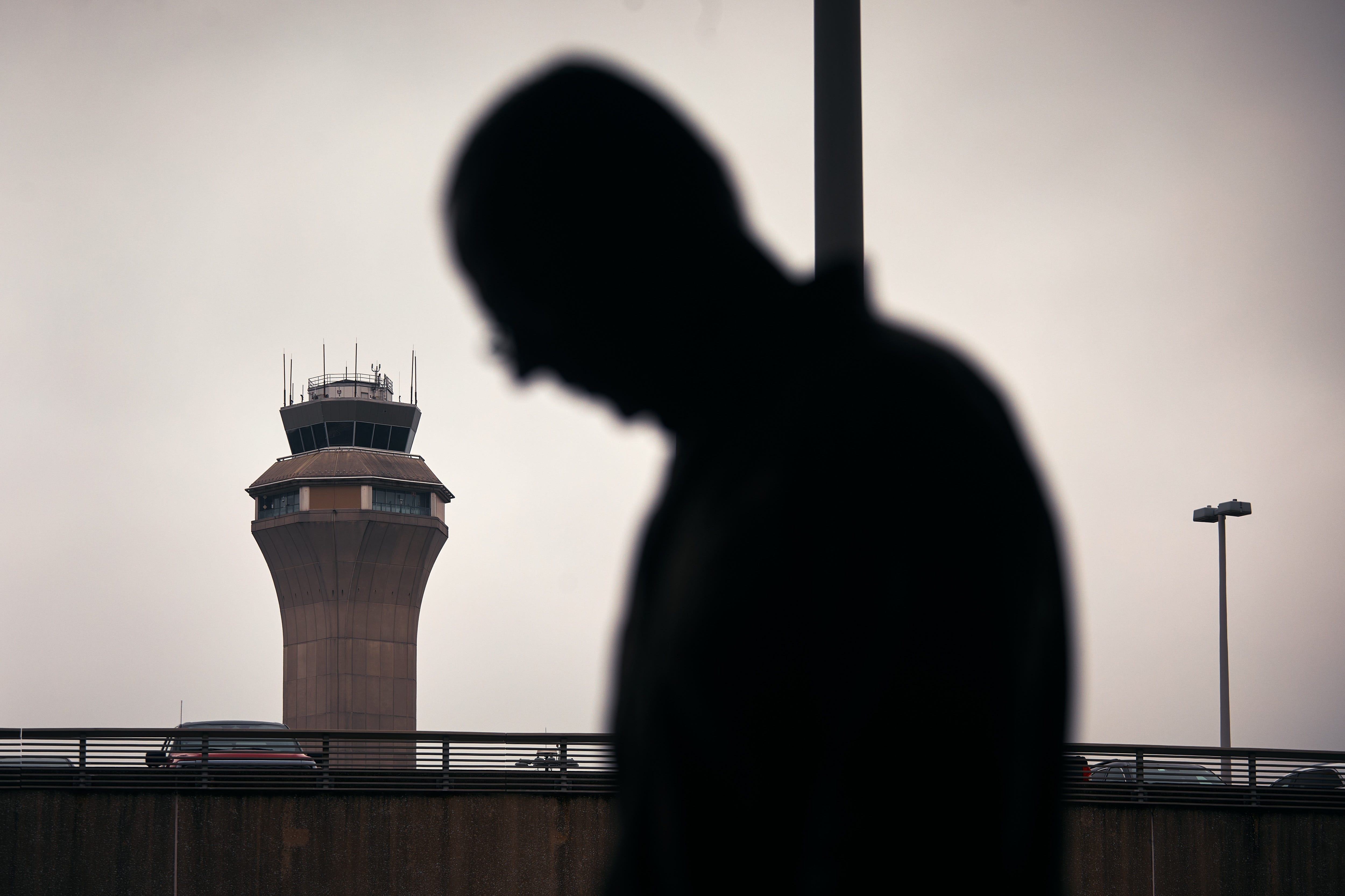 Man at Newark Liberty Airport
