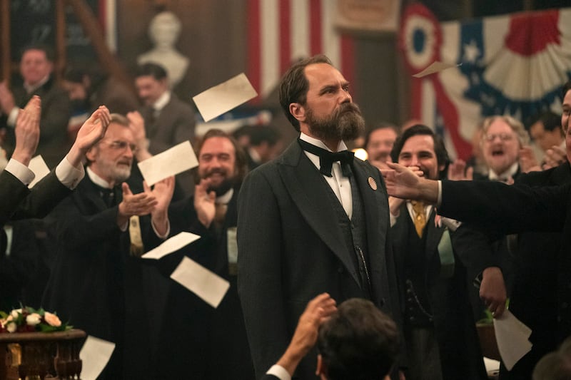 Michael Shannon as James Garfield.