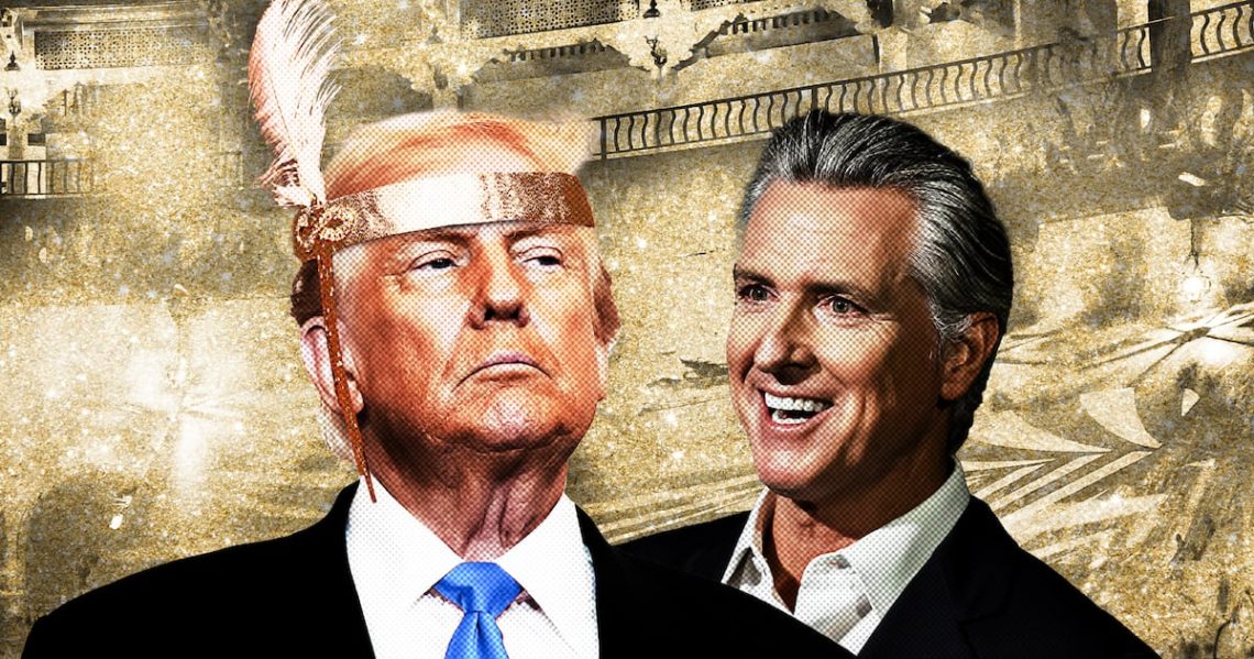 Newsom Nails Trump for Gatsby Party on Eve of Food Stamp Crisis