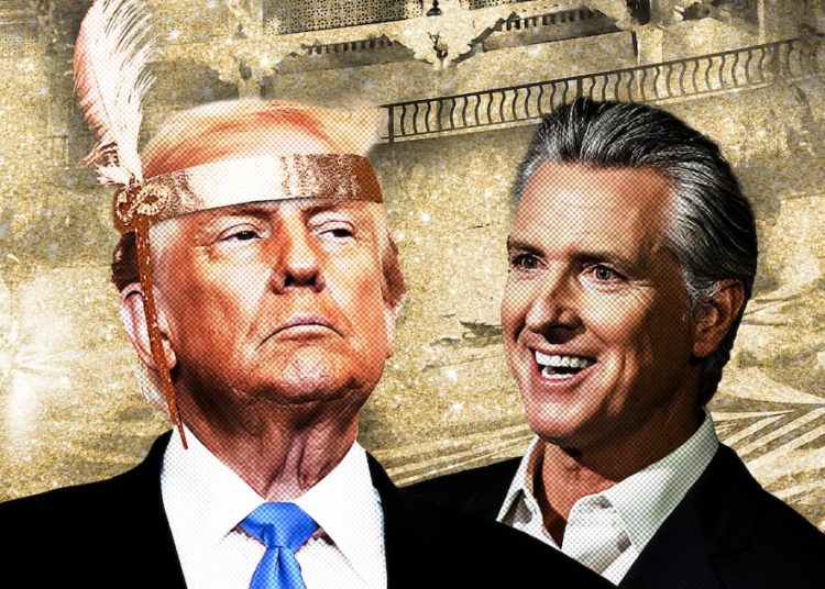 Newsom Nails Trump for Gatsby Party on Eve of Food Stamp Crisis