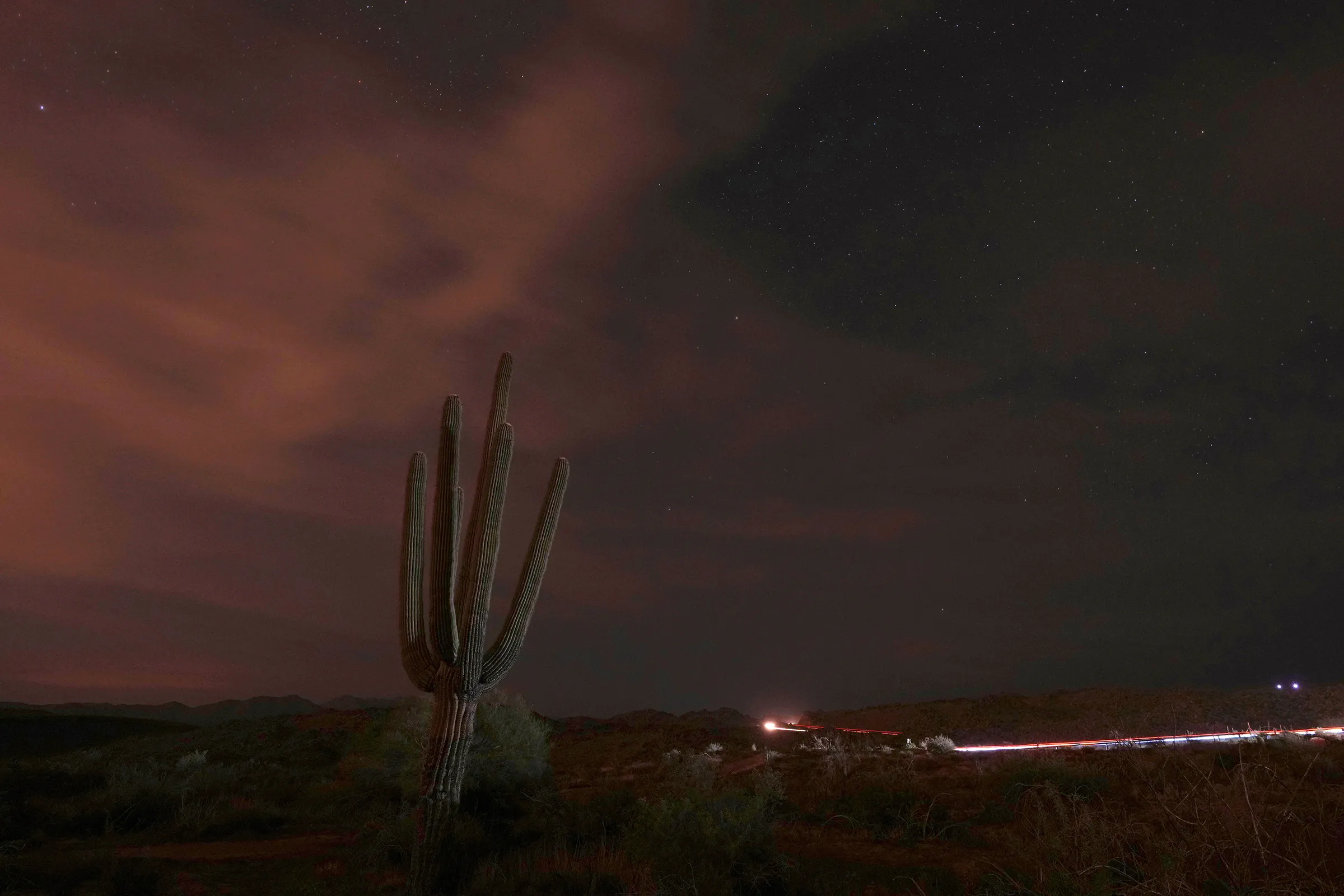 APTOPIX Aurora Borealis Arizona Weather