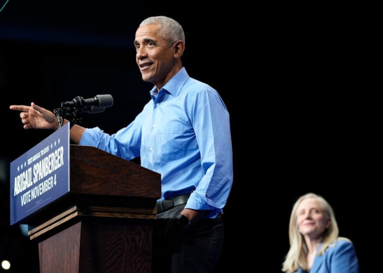 Obama, Harris hit the campaign trail; Trump’s political operation invests in NJ, Va.