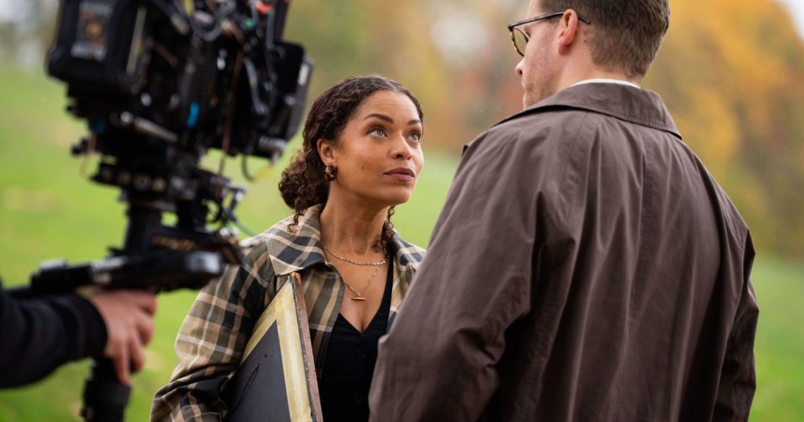 On the set of the first Agatha Christie show where mysteries are solved with the internet