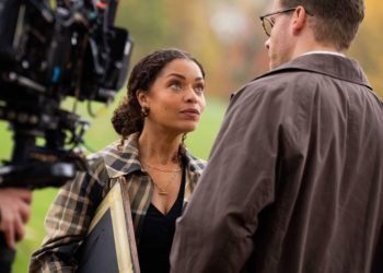 On the set of the first Agatha Christie show where mysteries are solved with the internet