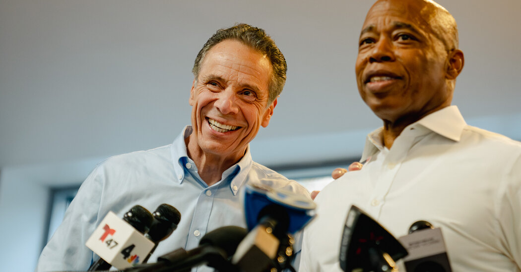 Once Bitter Rivals, Cuomo and Adams Join Forces in Mayor’s Race