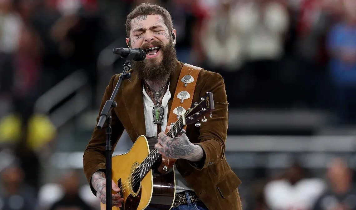WATCH: Post Malone Saddles up for Halftime Show During Chiefs-Cowboys Thanksgiving Day Game