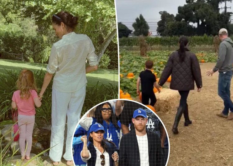 Prince Harry isn’t loving Meghan Markle’s recent posts of him and their kids