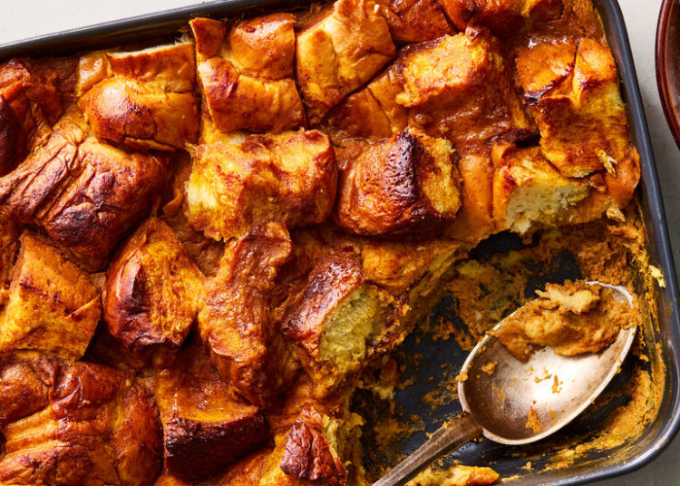 Pumpkin Bread Pudding for Breakfast, Dessert and All the Snacks in Between