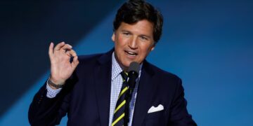Tucker Carlson Launches Gilded New Cash Grab