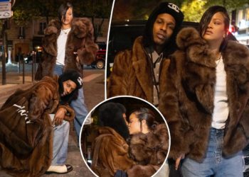 Rihanna and A$AP Rocky are twinning for a romantic date night in Paris