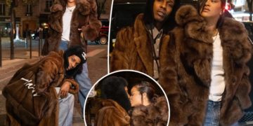 Rihanna and A$AP Rocky are twinning for a romantic date night in Paris