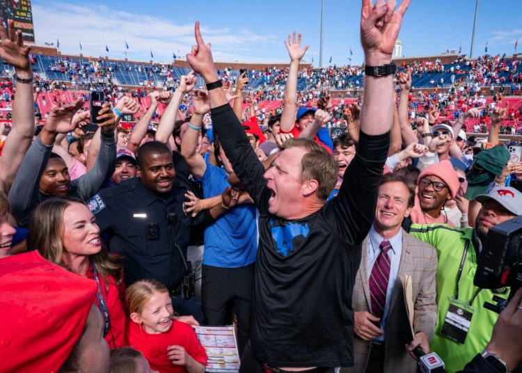 SMU knocks off No. 10 Miami 26-20 in overtime, damaging playoff hopes for Hurricanes