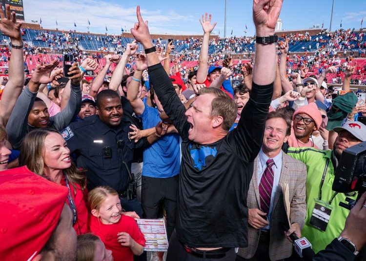 SMU stuns No 10 Miami in overtime after quarterback Carson Beck throws goal-line interception