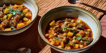 This beef stew with vegetables is a hearty, healthy riff on a classic