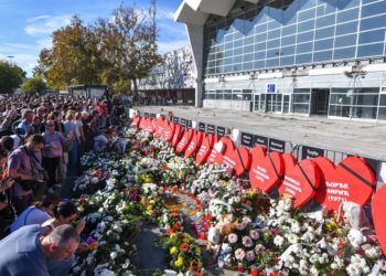 Serbia marks anniversary of train station disaster with protests