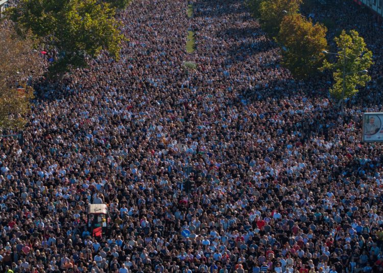 Serbian students lead powerful memorial for railway disaster anniversary