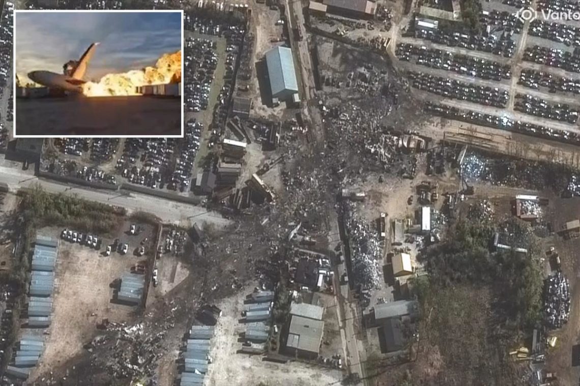 Shocking satellite images show trail of destruction after deadly UPS plane crash