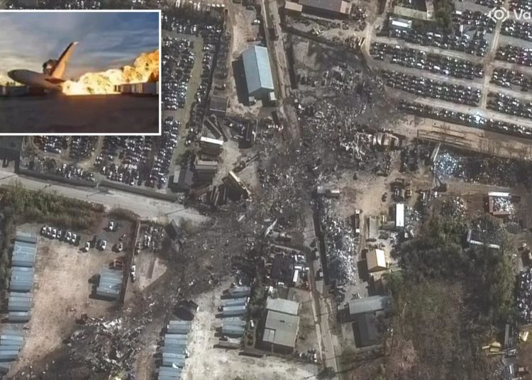 Shocking satellite images show trail of destruction after deadly UPS plane crash