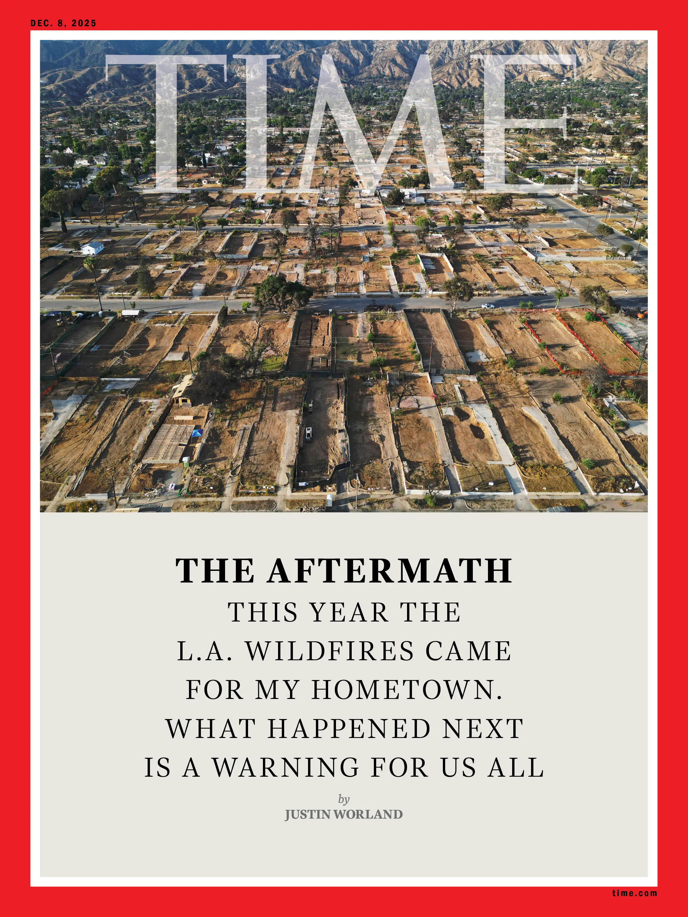 LA Wildfires Time Magazine cover