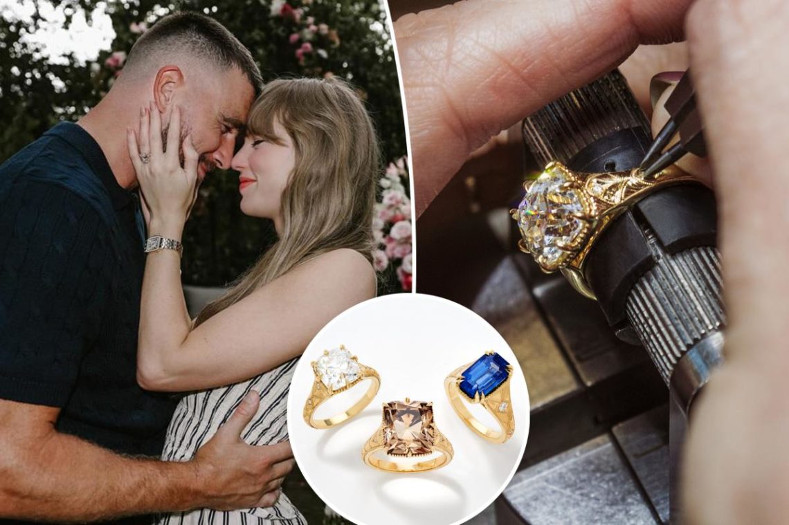 Taylor Swift’s engagement ring designer is auctioning off three new sparklers that could fetch a quarter-million dollars