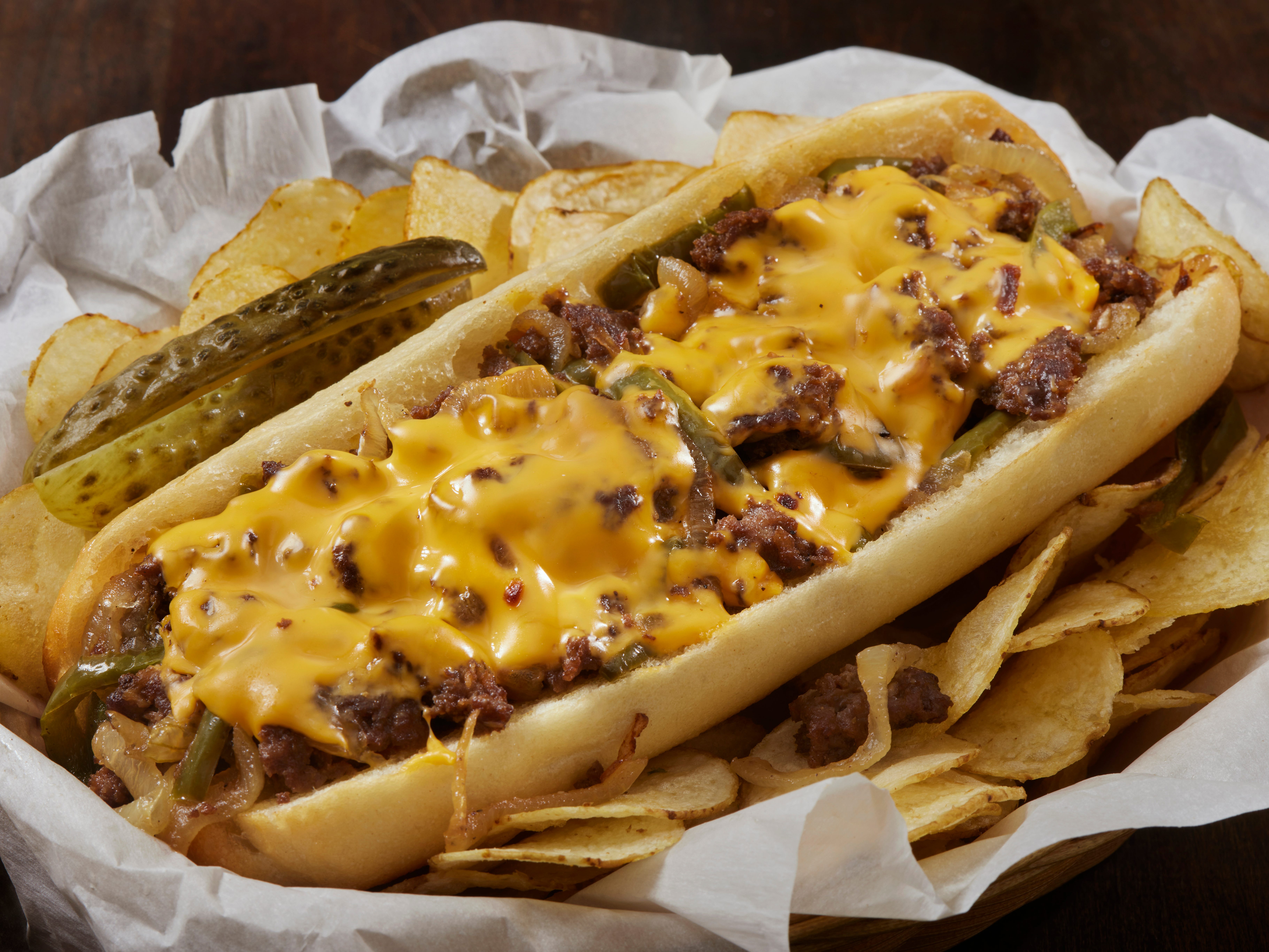 philly cheesesteak sandwich