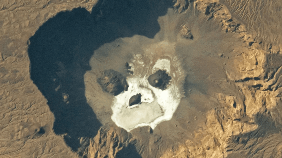 This Volcanic Crater in the Sahara Looks Like a Giant Skull
