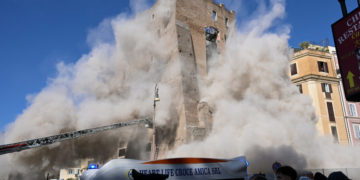 Torre dei Conti Partially Collapses in Rome, Causing Injuries