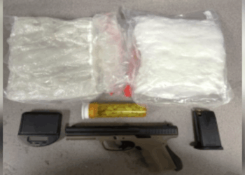 Traffic stop leads to discovery of 4 lbs of meth, gun: SBSD