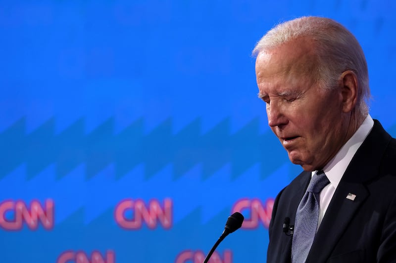 President Biden at the June debate.