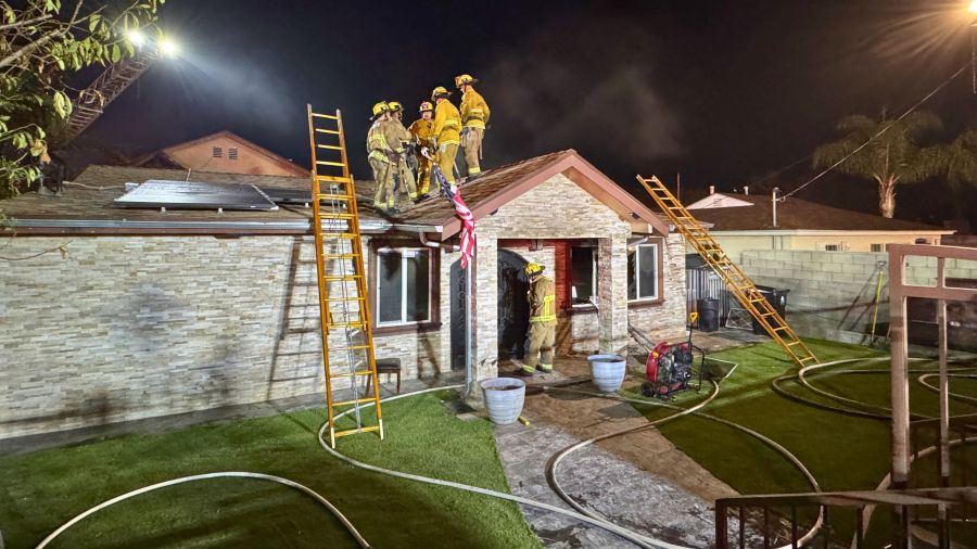 Two dead, five hospitalized after late-night house fire in Los Angeles