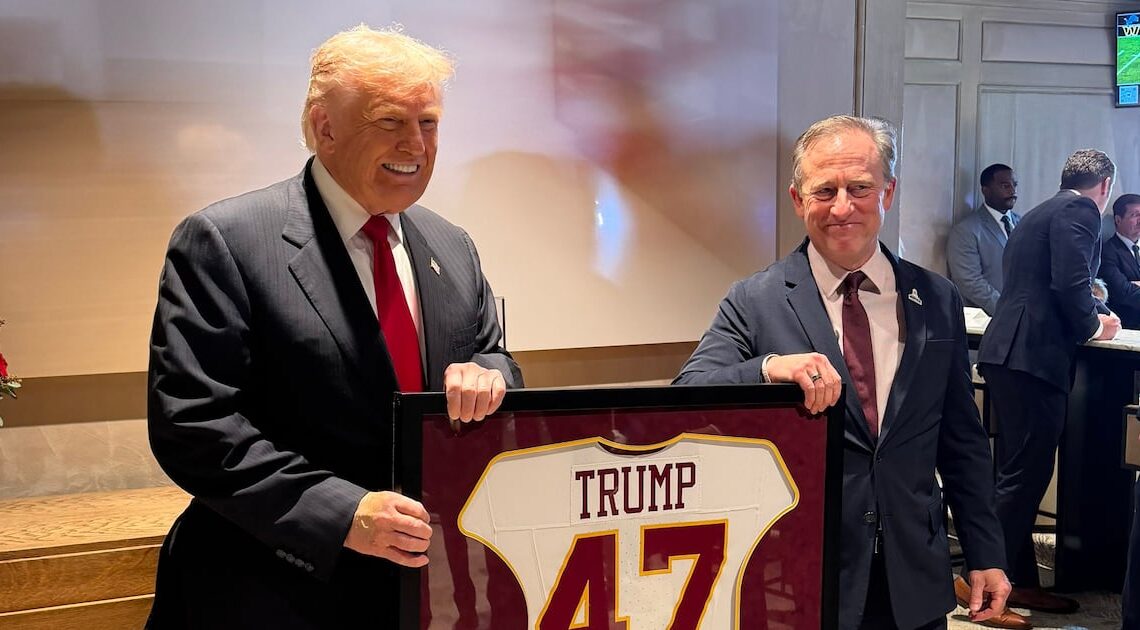 Trump, 79, Slathers on Hand Makeup During Awkward NFL Outing