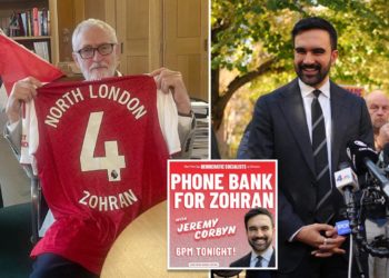 UK ex-Labour Party leader Jeremy Corbyn, accused of antisemitism, mans the phones for Zohran Mamdani