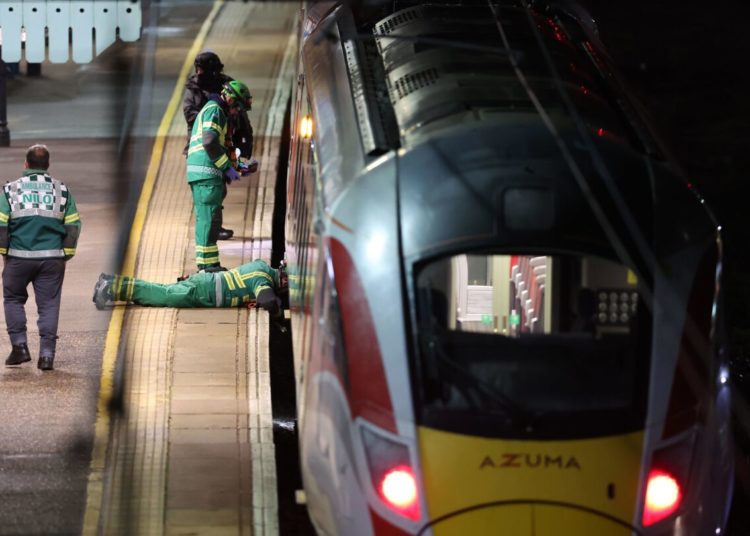 UK police detain 2 suspects after train stabbings leave 9 people with life-threatening injuries
