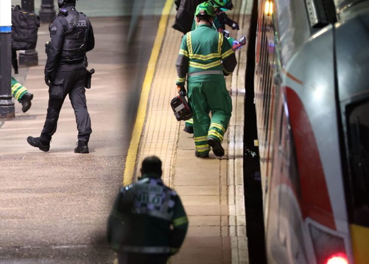 UK police say 10 people hospitalized after train stabbing attack, 9 with life-threatening injuries