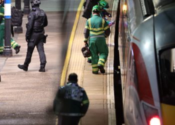 UK police say 10 people in hospital after train stabbing attack, 9 with life-threatening injuries